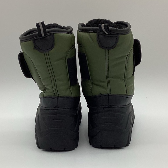 1947. Boys Green & Black Snow Boots Size 2 EUC - Picture 4 of 5